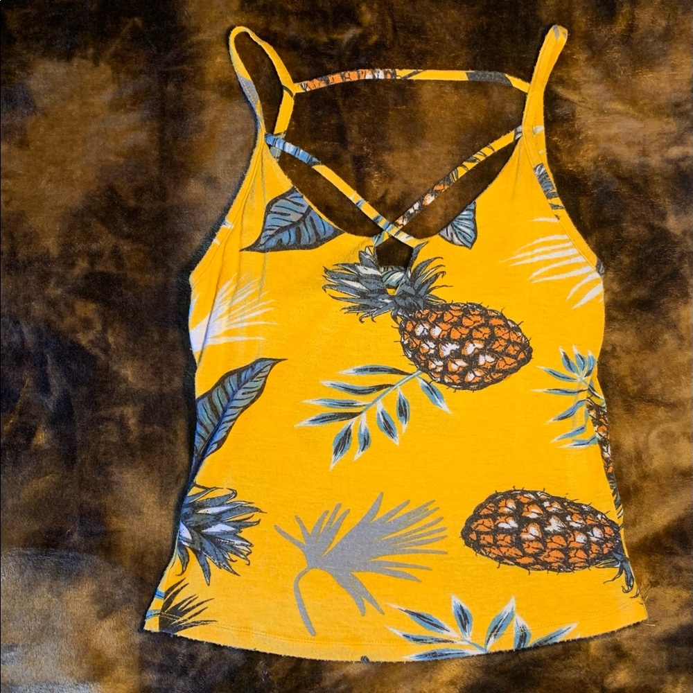 Size: S yellow spaghetti strap top
